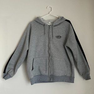 Fleece lined gray Hoodie